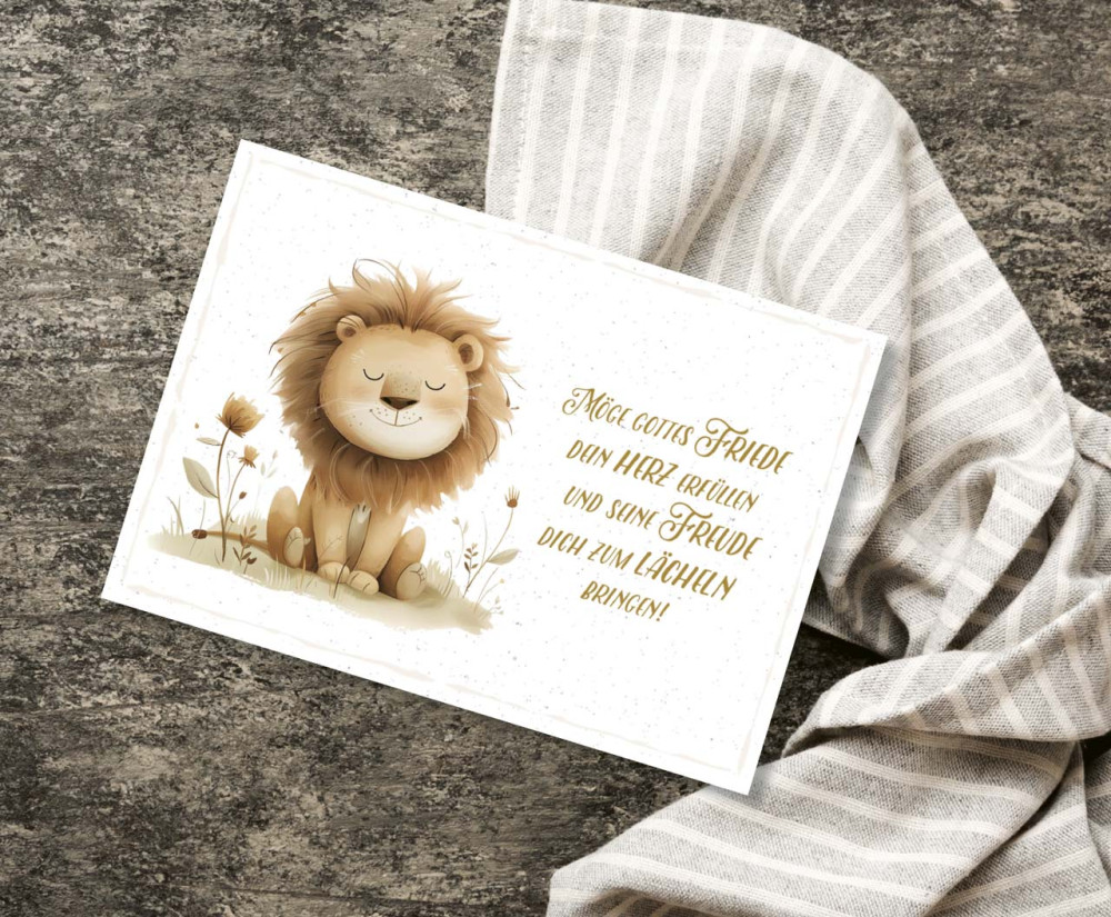 Postkarten Löwe