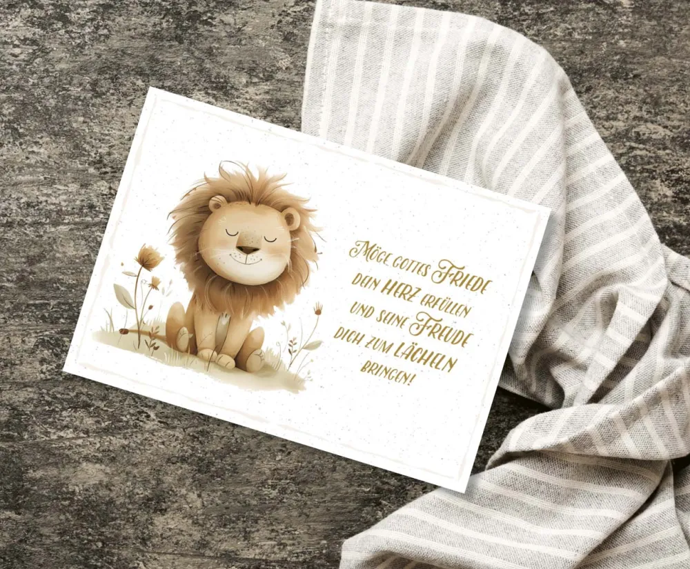 Postkarten Löwe