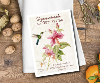 Postkarten farbenfroher Kolibri - Jesaja 60,1