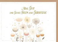 Faltkarte Blumenfeld