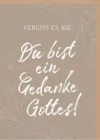Faltkarte alive Vergiss es nie - Psalm 139:14-18