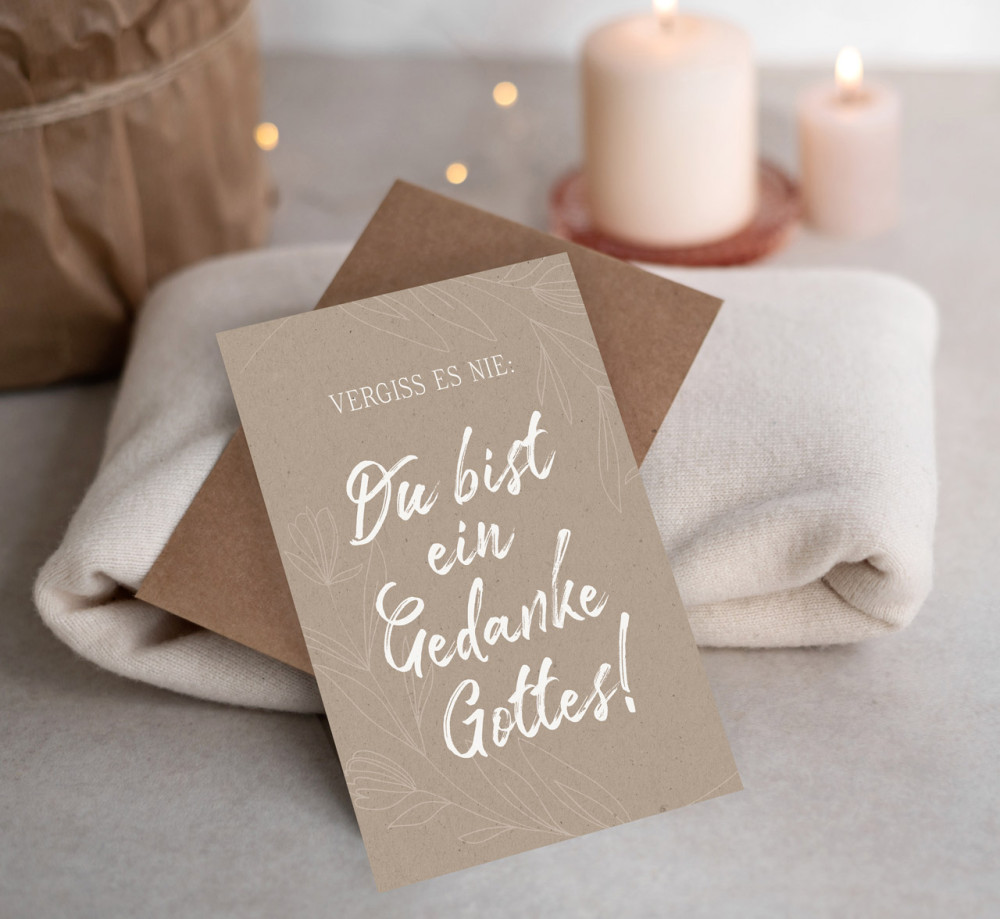 Faltkarte alive Vergiss es nie - Psalm 139:14-18