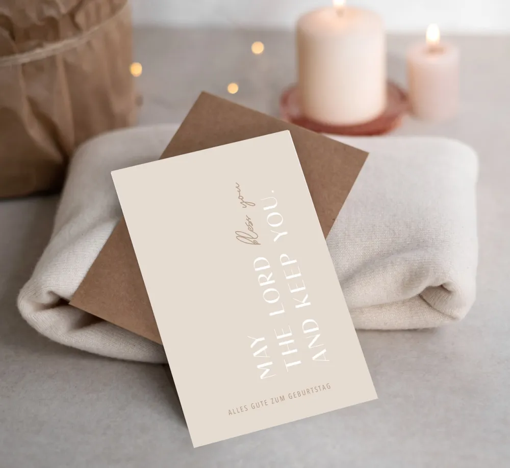 Faltkarte May the Lord - 4. Mose 6:24-26