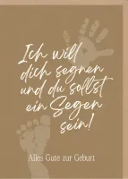 Faltkarte Ich will dich segnen - 1.Mose 12:2