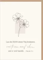 Faltkarte Vertrau auf ihn - Psalm 37.5