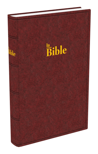 Bible Darby, grand format, brun-rouge - couverture rigide