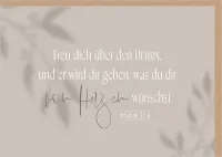 Faltkarte Freue dich über den HERRN - Psalm 37.4