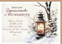 Faltkarte Weihnachten Laterne - Titus 2,11