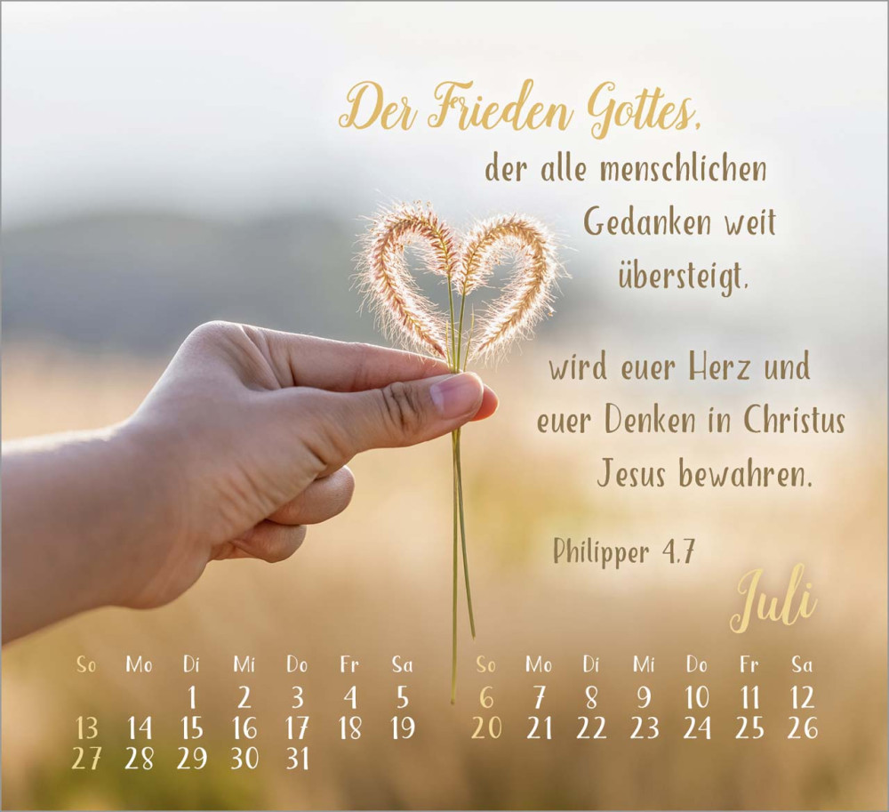 Sei gesegnet - Tischkalender