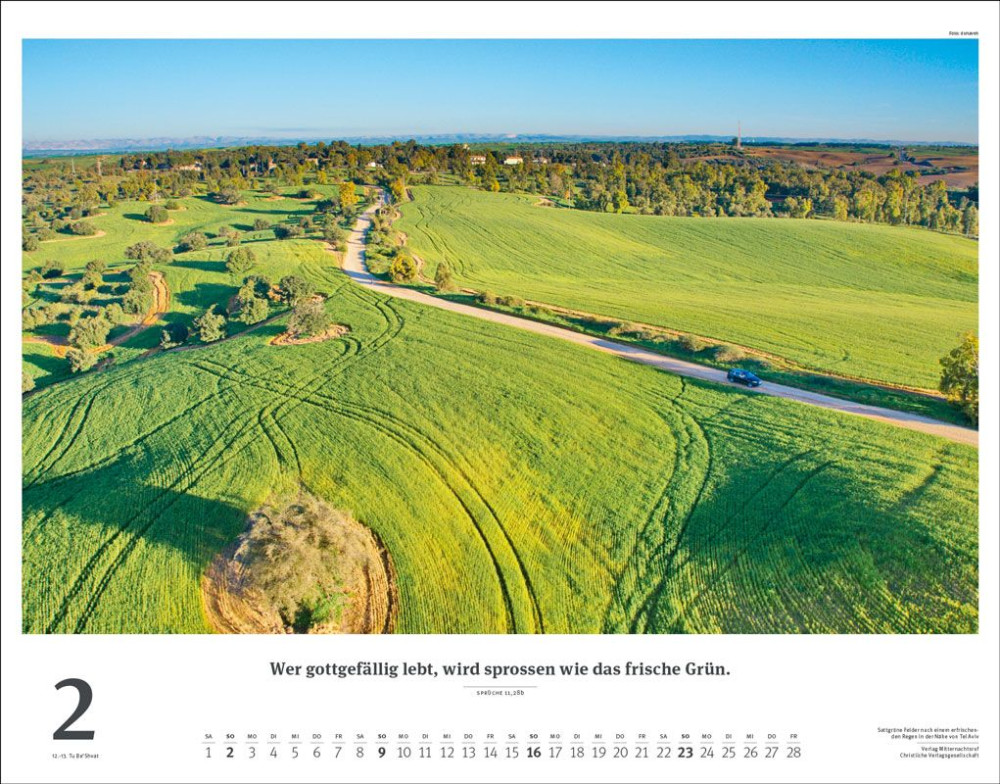 Israelkalender - Weiss