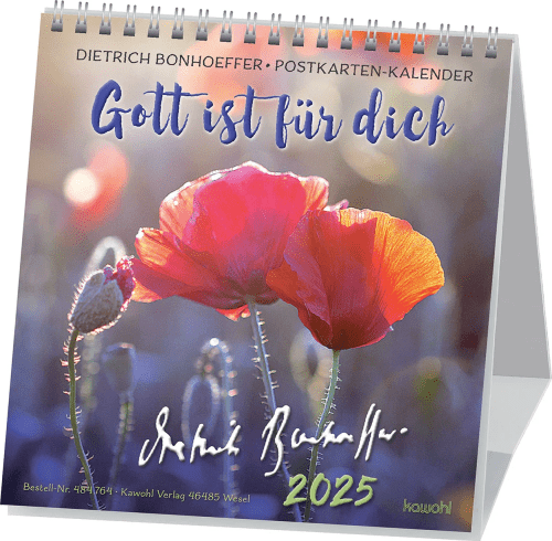 Gott ist für dich - Dietrich Bonhoeffer Postkartenkalender