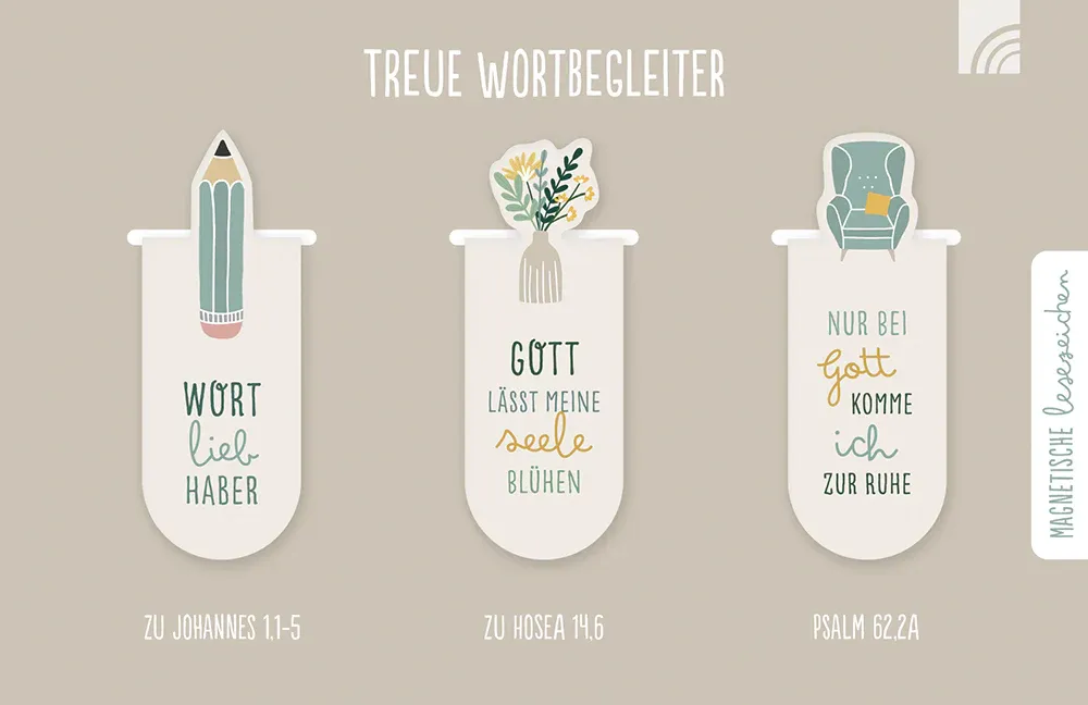 Treue Wortbegleiter (3 Magnetlesezeichen)