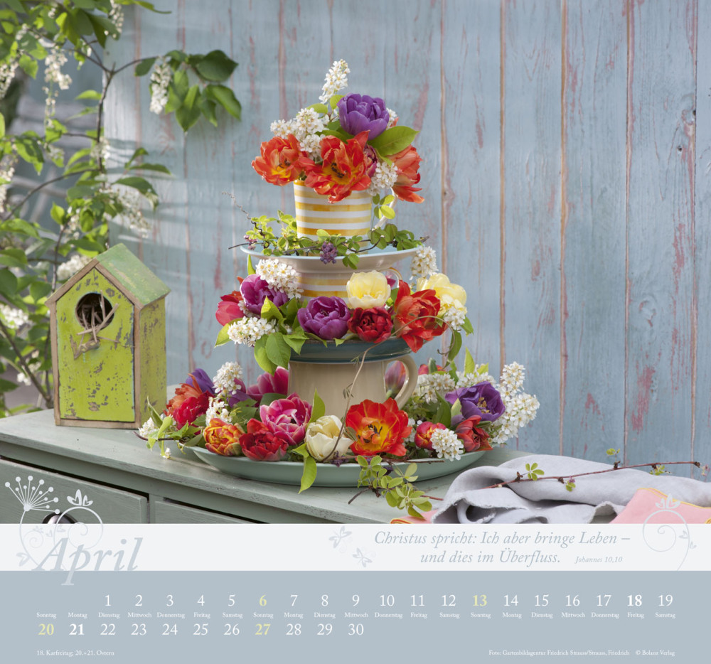 Im Garten zuhause - Wandkalender