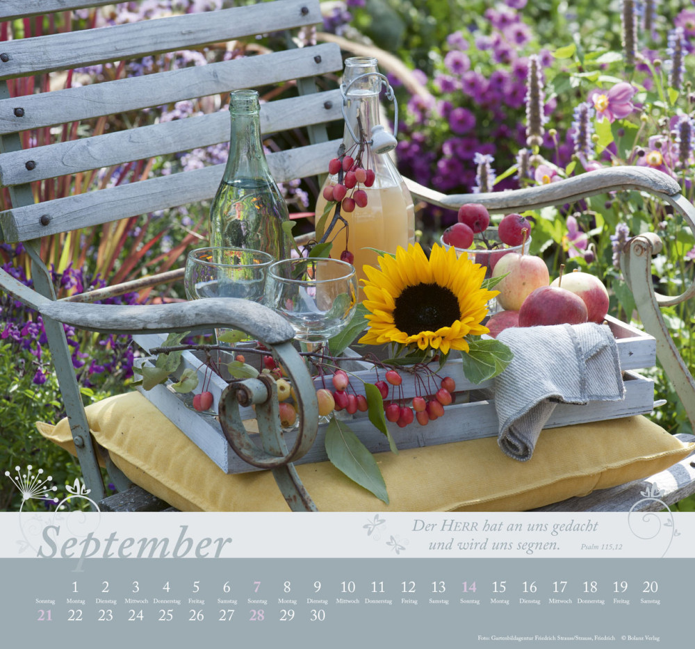 Im Garten zuhause - Wandkalender