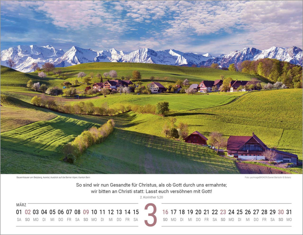 Schweizer Bildkalender - Deutsch, Wandkalender