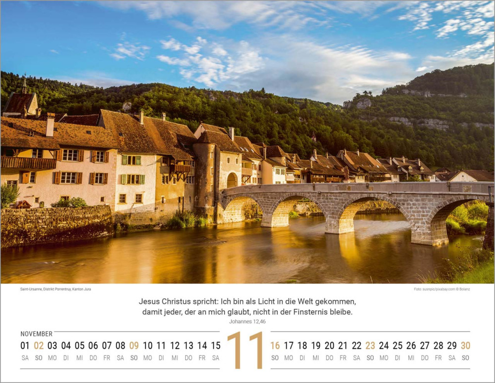 Schweizer Bildkalender - Deutsch, Wandkalender