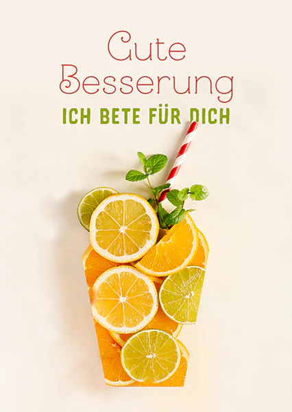 Postkarte - Motif 'Gute Besserung - ich bete für dich'