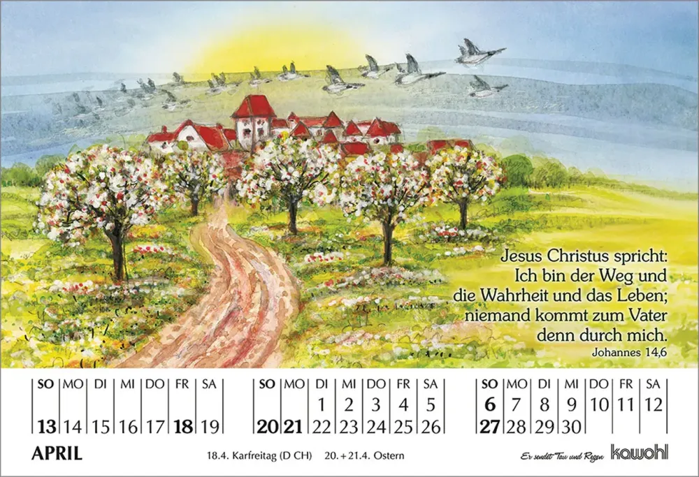 Er sendet Tau und Regen - Aufstellkalender - Impressionen aus dem Garten der Schöpfung,...