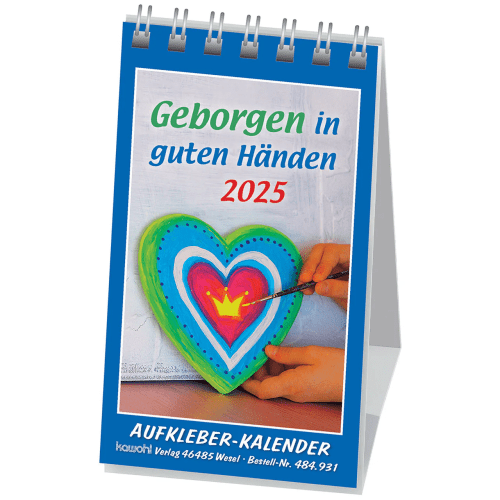 Geborgen in guten Händen - Aufkleberkalender