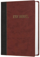 Bibel Schlachter 2000, Grossdruck, Duotone Grau-braun, Fadenheftung