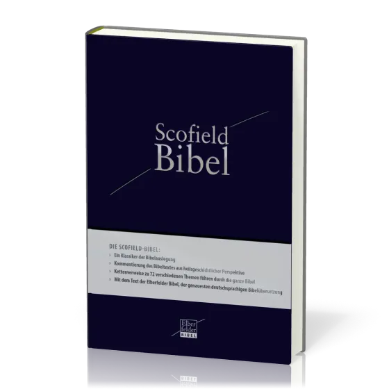 Scofield Bibel Elberfelder, Studienbibel - Kunstleder blau, einspaltig
