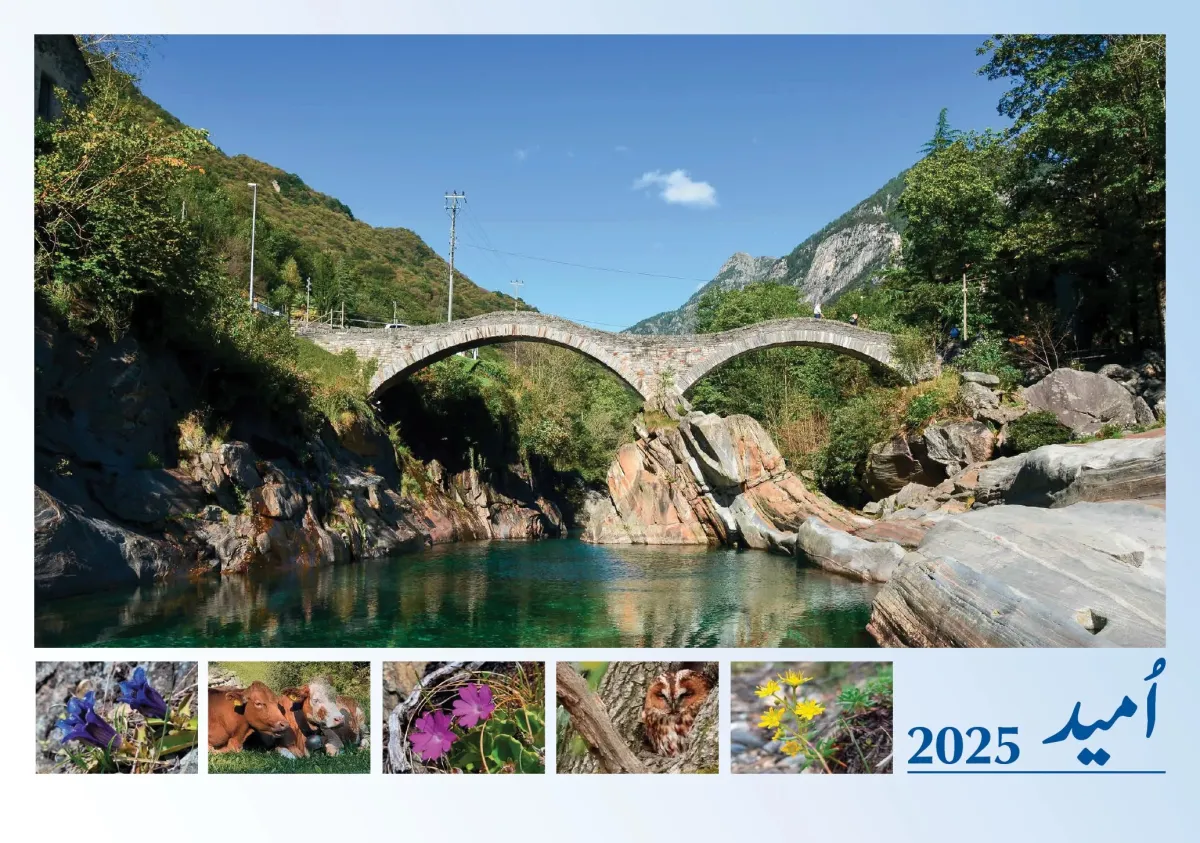 Urdu - Deutsch, Bildkalender Hoffnung - Monatskalender