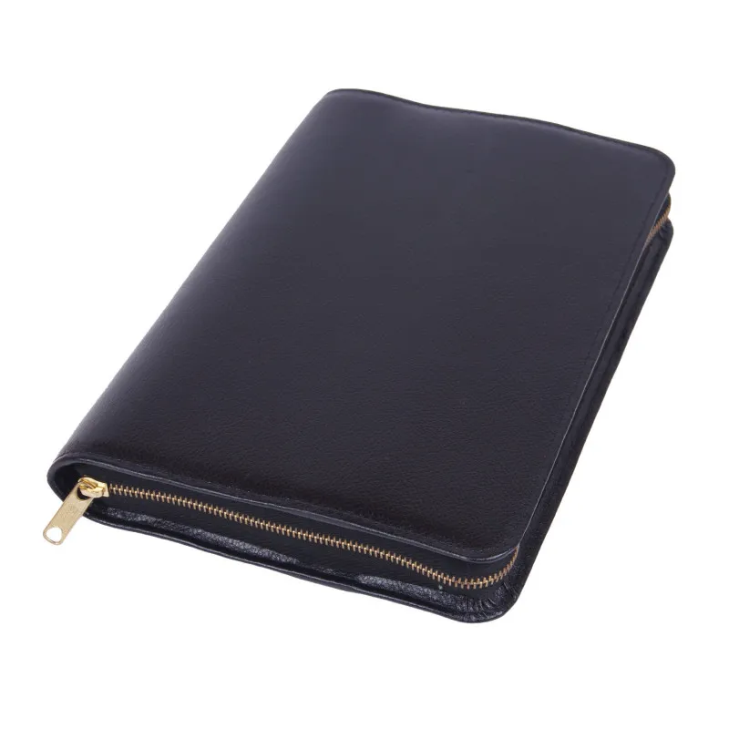 Bibelhülle Smart Rindleder für Standardausgabe - schwarz 17 x 23 x 3.5 cm