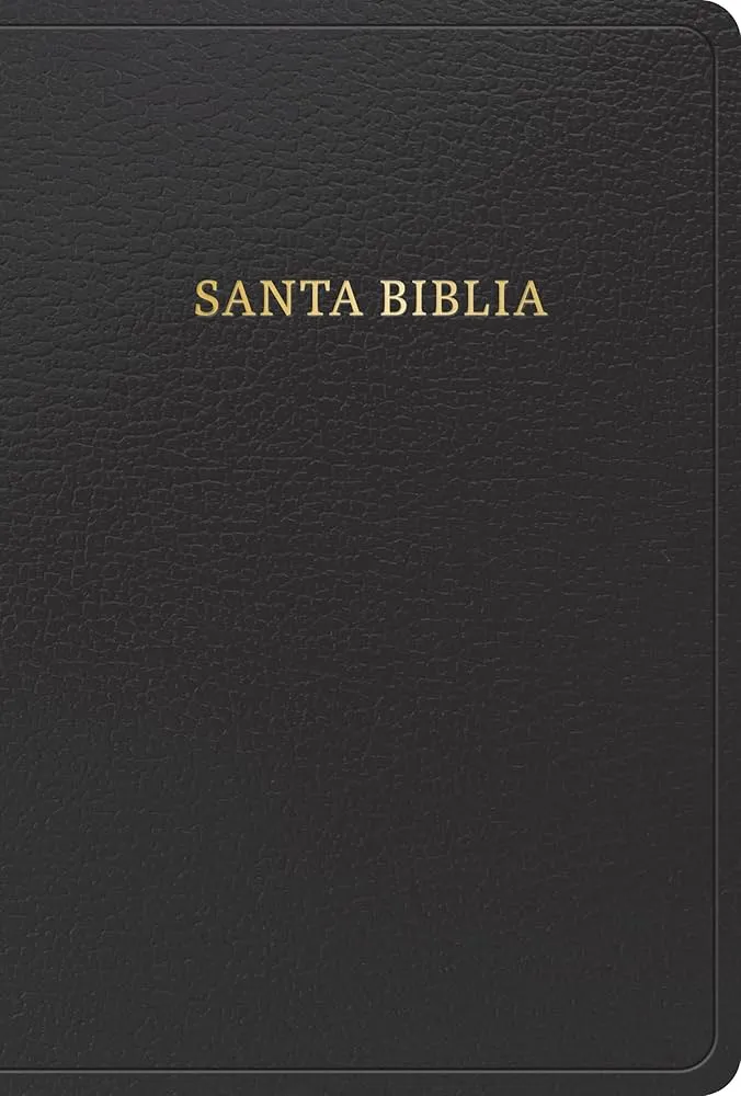 Espagnol, Bible, Reina Valera 1960, gros caractères, moyen format, similicuir noir - letra grande...