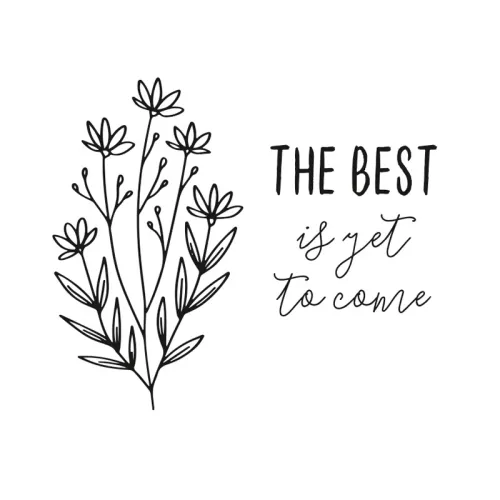 Magnet The best is yet to come - Größe: 7 x 7 cm