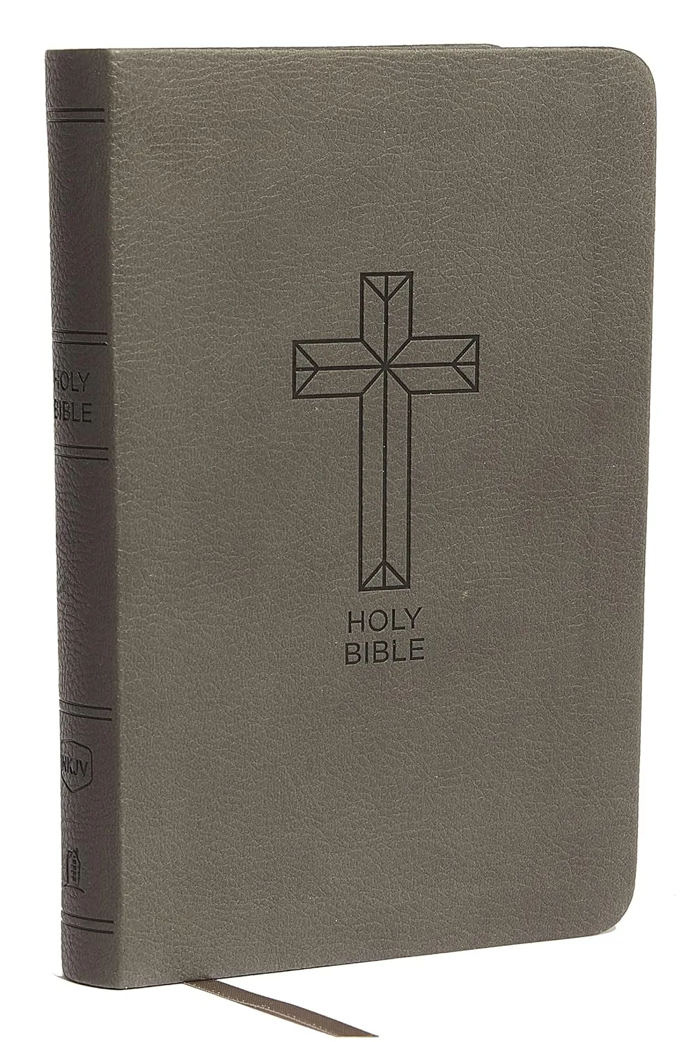 Anglais, Bible, New King James Version, compacte, similicuir noiir motif croix, paroles de Jésus...