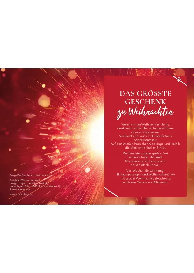 DAS GRÖSSTE GESCHENK ZU WEIHNACHTEN - VERTEILHEFT