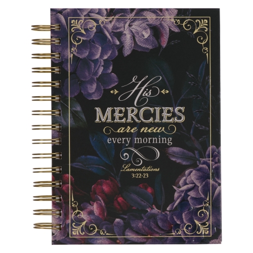 His Mercies are New - Amethyst Purple Wirebound Journal