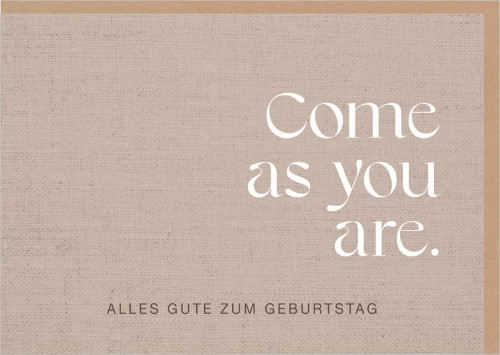Faltkarte Come as you are - Matthäus 11,28.29