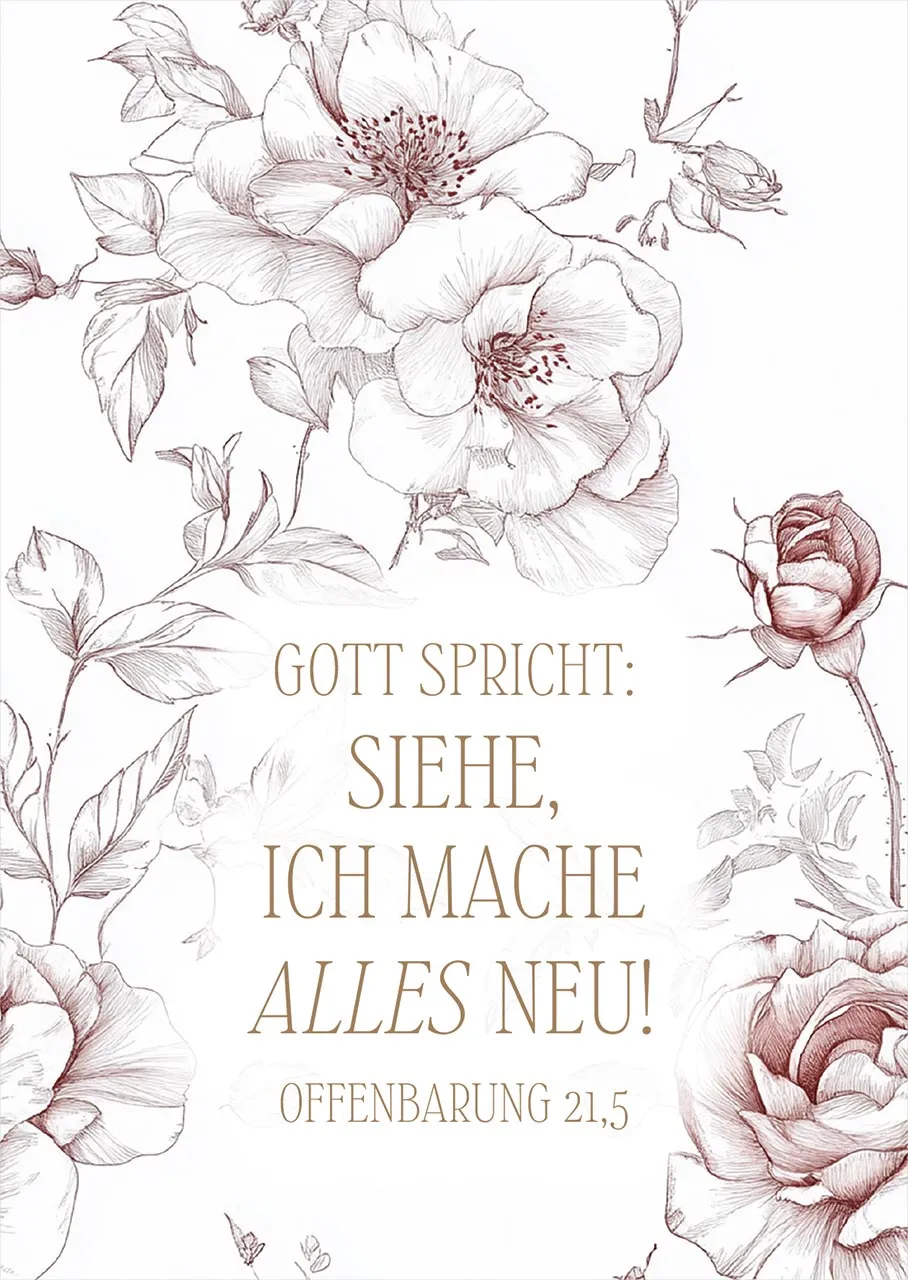 Poster A4 JL 2026 Motiv Rosen - Offenbarung 21,5