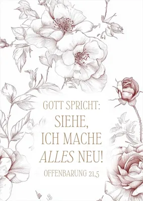 Poster A3 JL 2026 Motiv Rosen - Offenbarung 21,5