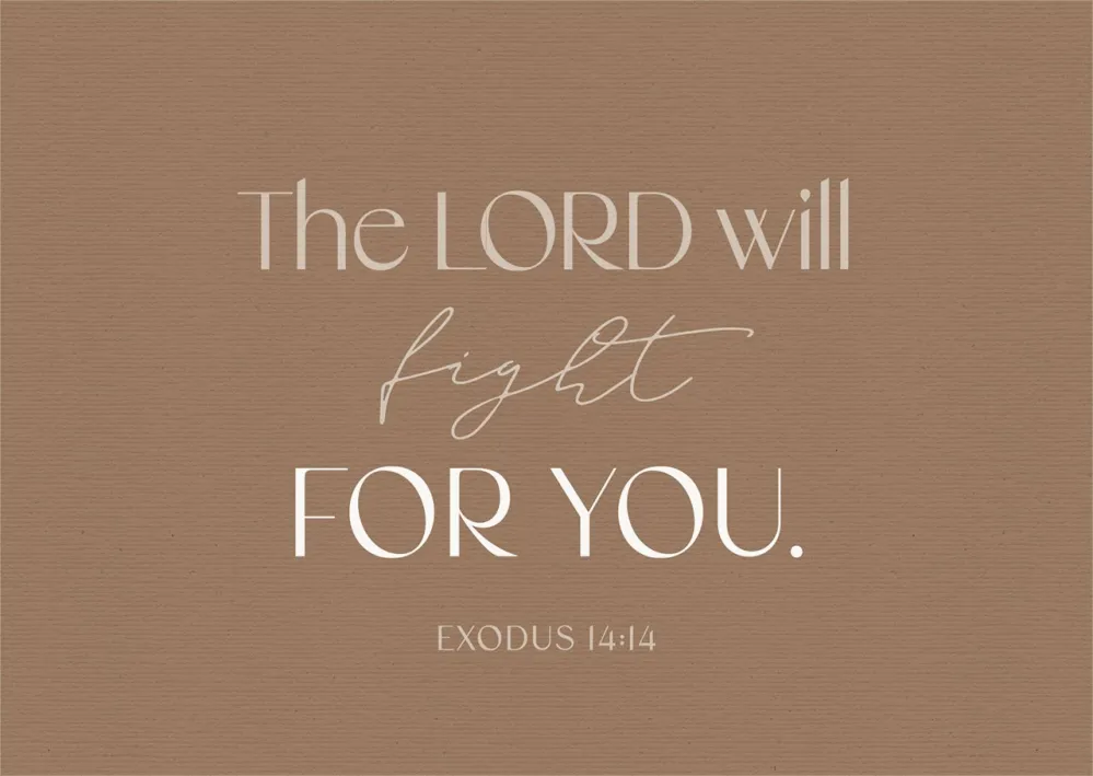 Postkarten Fight - Exodus 14:14