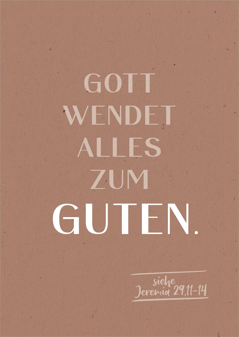 Postkarten Gott wendet - siehe Jeremia 29:11-14