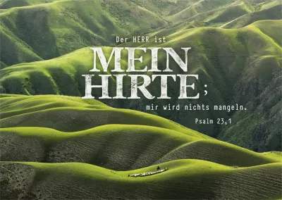 Postkarten Mein Hirte - Psalm 23,1