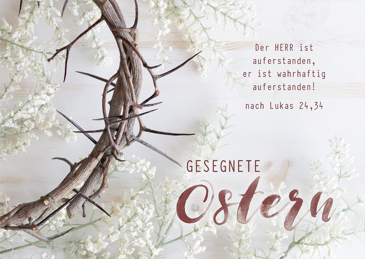  Postkarte Dornenkrone Ostern 
  