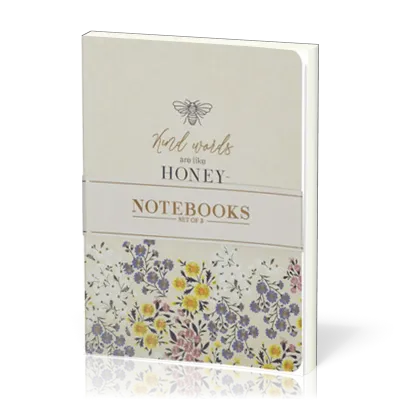 Kind Words Are Like Honey Large Notebook Set - 3-er Set