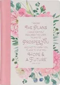The Plans Pink Bouquet Faux Leather Classic Journal with Zippered