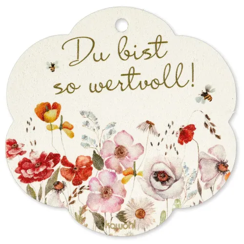 Du bist so wertvoll (Pop-Up-Schwamm) - Blümchen-Form