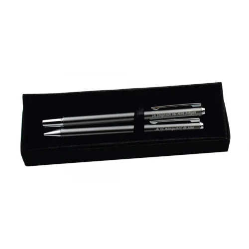 Set d'écriture en aluminium recyclé