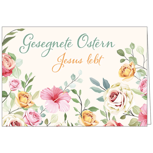 Faltkarte - Gesegnete Ostern - Jesus lebt