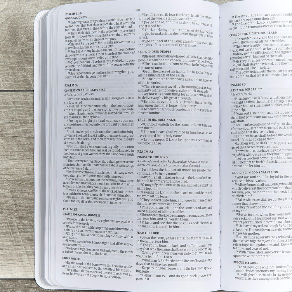 Englisch, Bibel King James Version, Kunstleder, weiss, Gift & Award