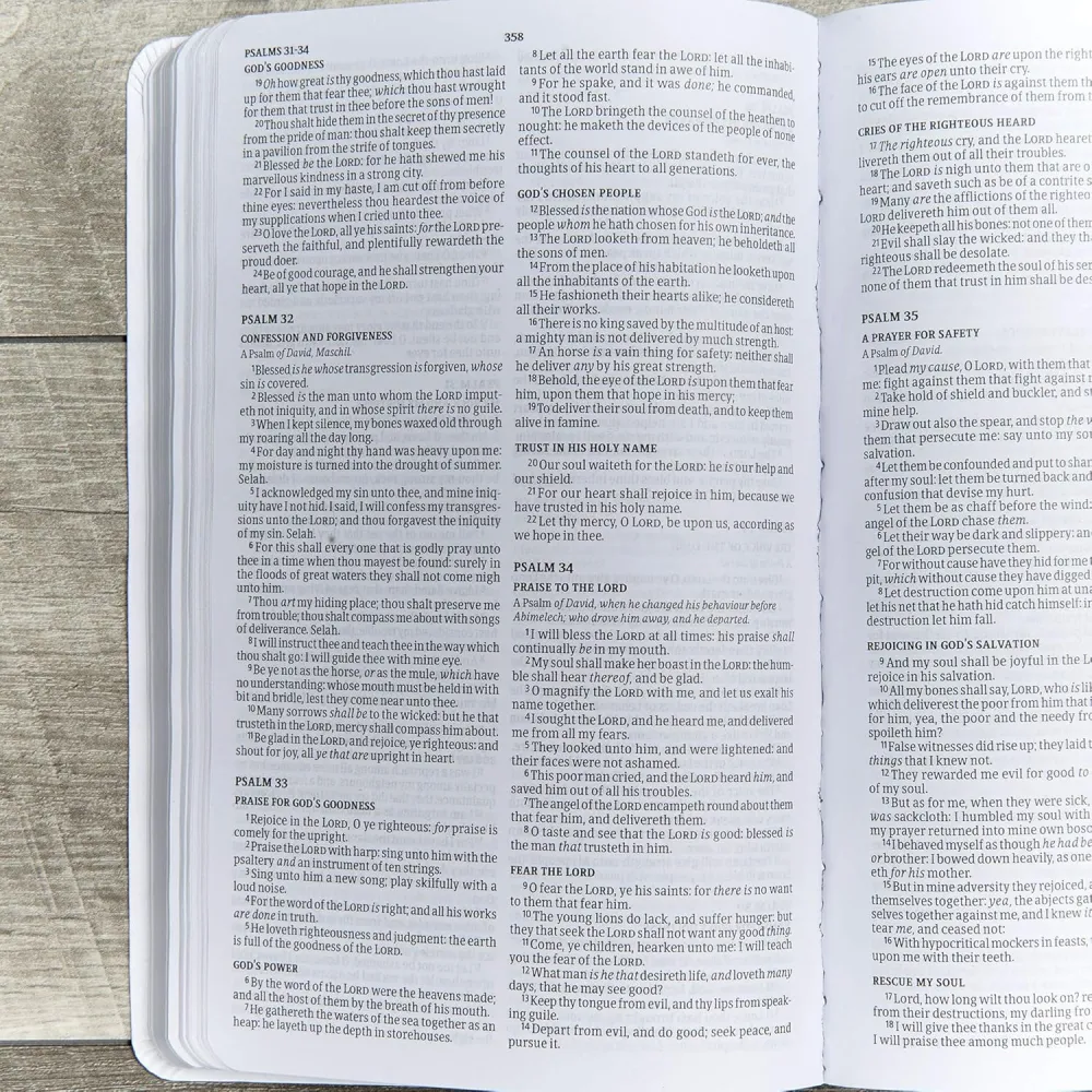 Englisch, Bibel King James Version, Kunstleder, weiss, Gift & Award