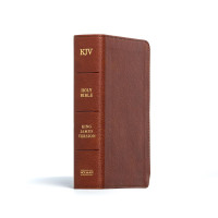 Anglais, Bible, King James Version, compacte, similicuir terre de Sienne - KJV Large Print...