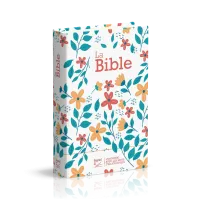 Bibel Segond 21, französisch (Premium Style) - gestepptes Hardcover aus Canvas mit Blumenmuster