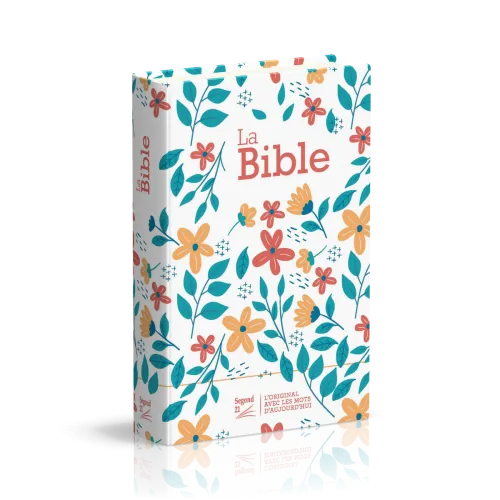 Bibel Segond 21, französisch (Premium Style) - gestepptes Hardcover aus Canvas mit Blumenmuster