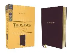 Englisch, Bibel KJV, Thompson Chain-Reference Bibel, Handliches Format, lederweich, Burgund, rote...